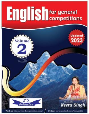KD English For General Competitions Volume-2 By Neetu Singh Latest Edition